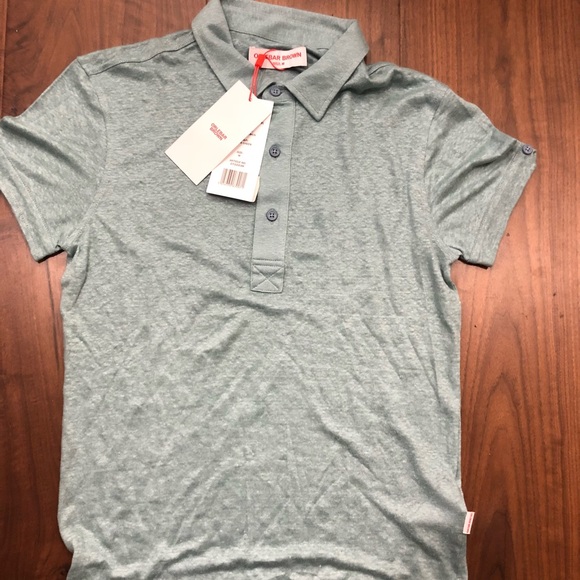 Orlebar Brown Gray Polo Short Sleeve shirt - Picture 1 of 2